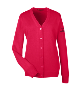 Harriton Ladies' Pilbloc™ V-Neck Button Cardigan Sweater