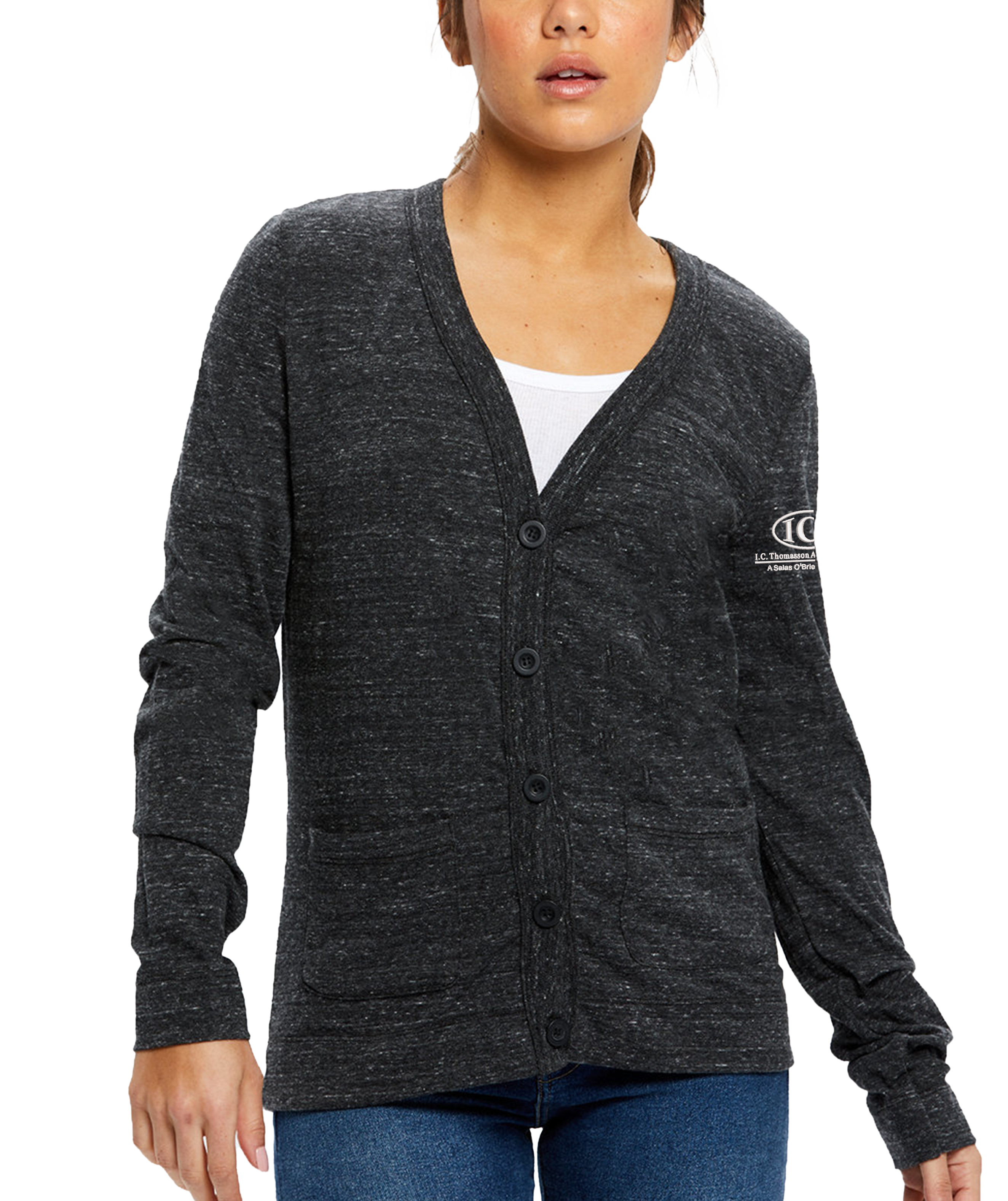 Ladies' 4.9 oz. Long-Sleeve Cardigan