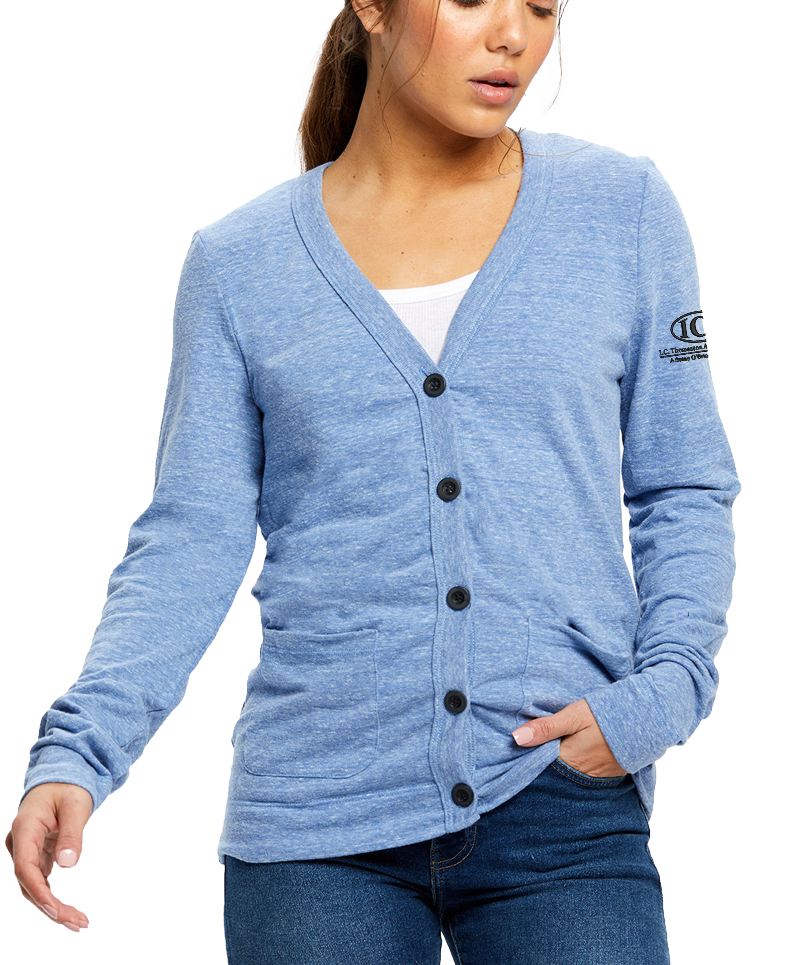 Ladies' 4.9 oz. Long-Sleeve Cardigan