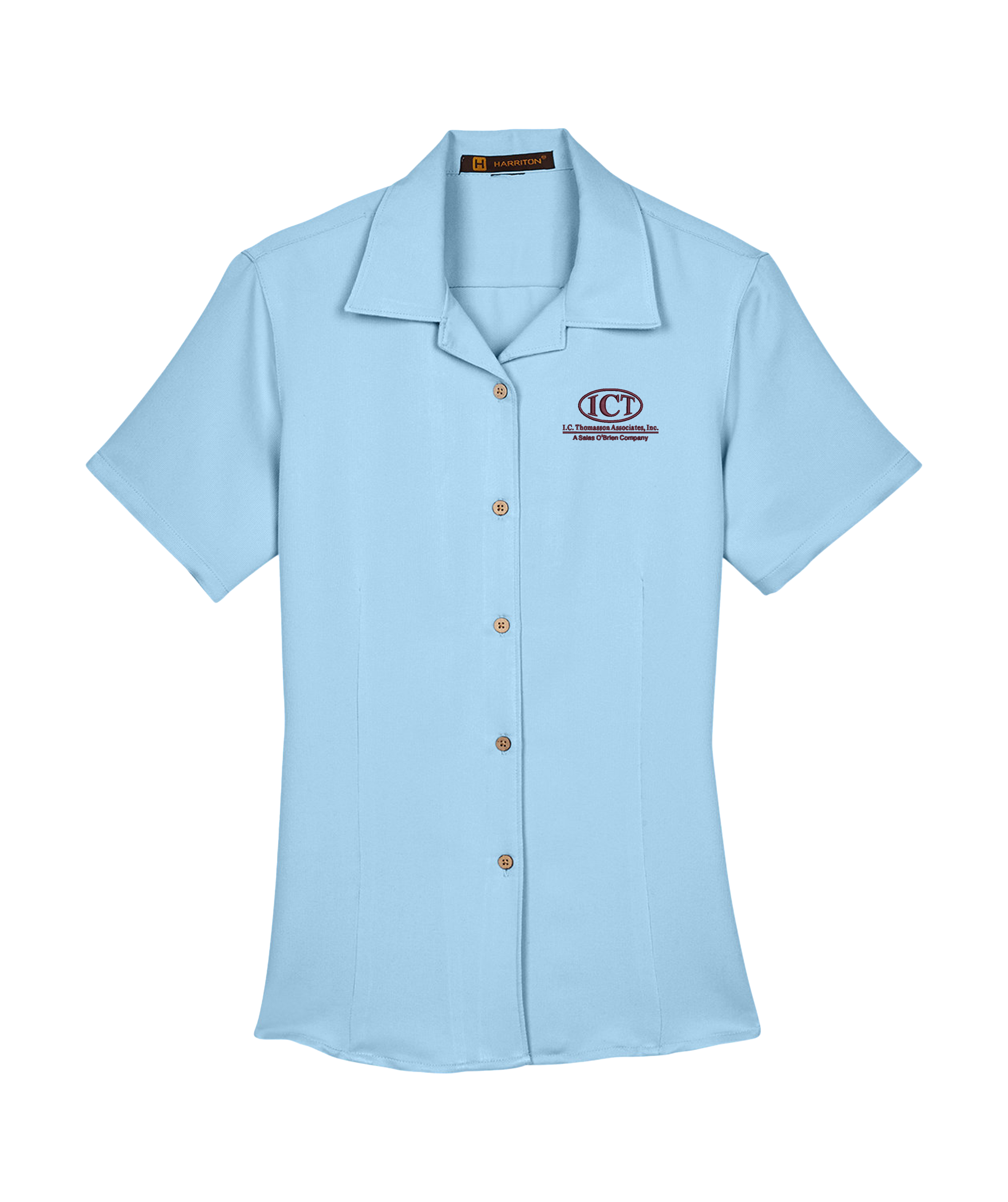 Harriton Ladies' Bahama Cord Camp Shirt