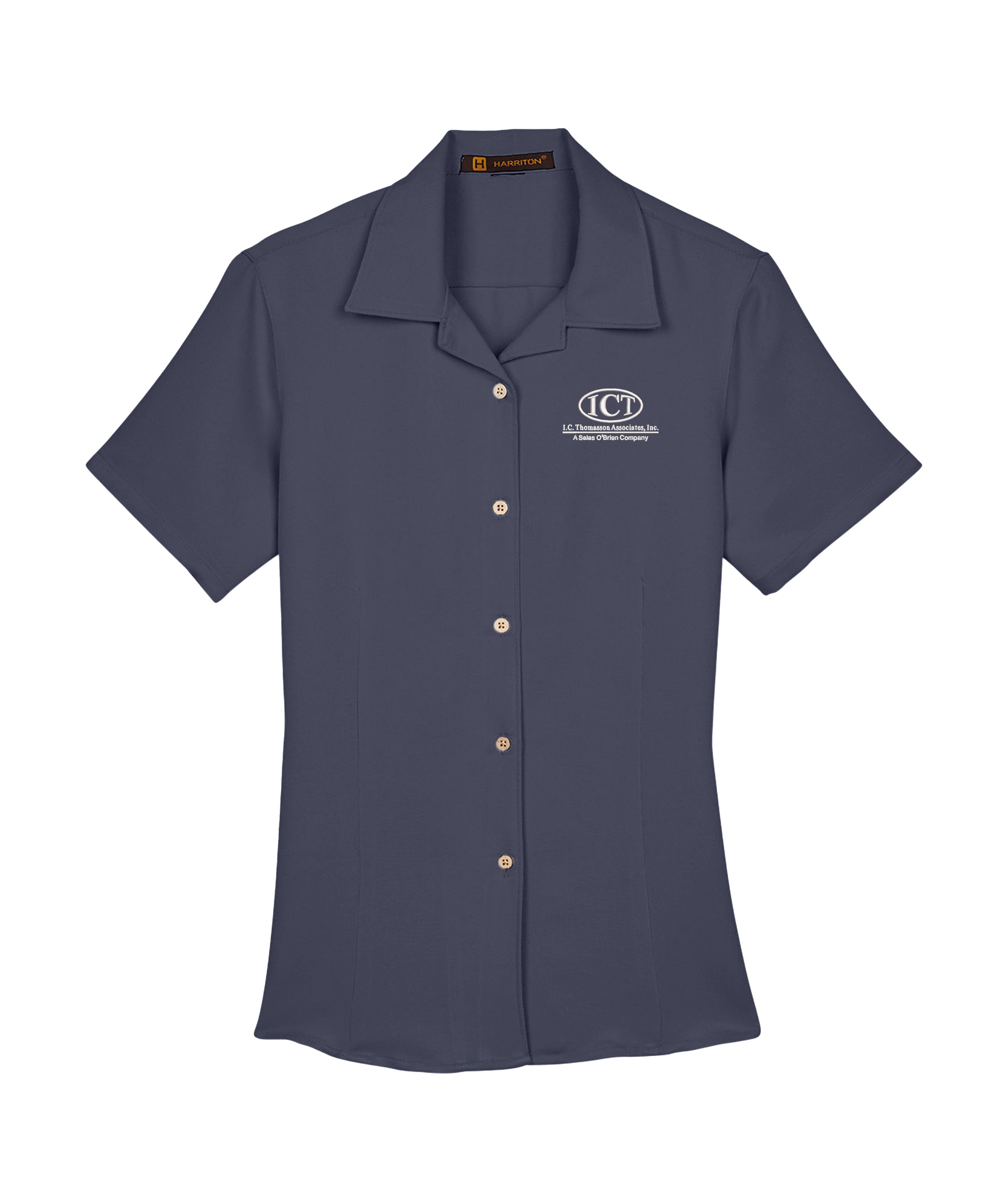 Harriton Ladies' Bahama Cord Camp Shirt