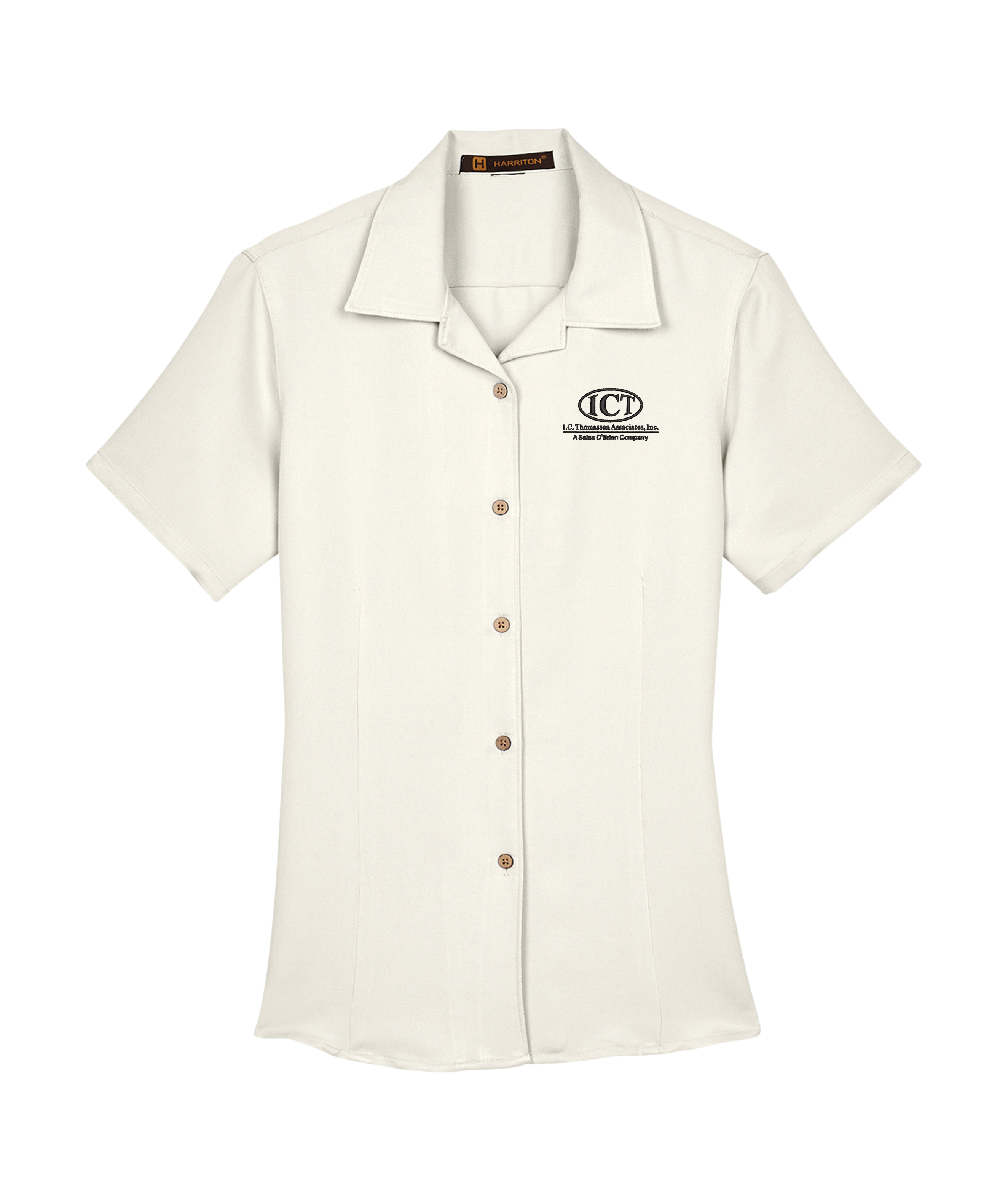 Harriton Ladies' Bahama Cord Camp Shirt